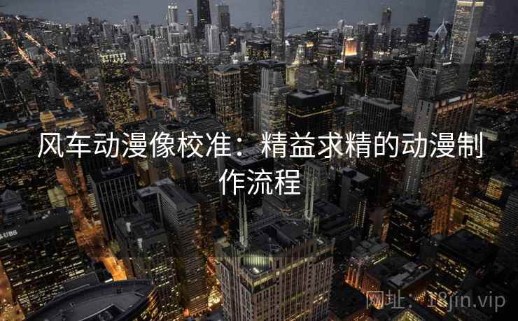 风车动漫像校准:精益求精的动漫制作流程